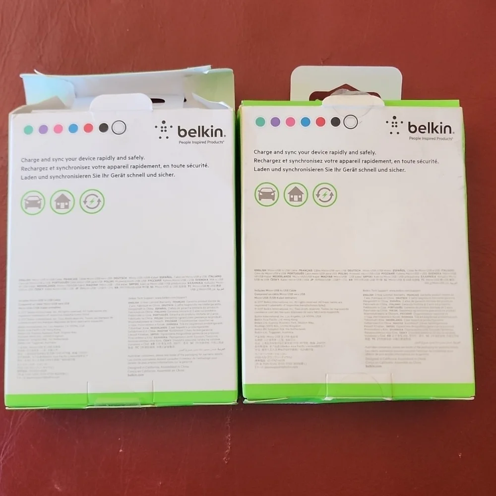 NIB Belkin: MixitMicro USB ChargeSync Cable, 4ft/1.2M, White